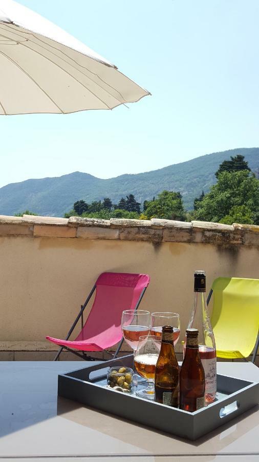 Gites Du Chateau D'Alencon Le Pegue ภายนอก รูปภาพ